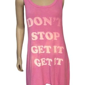 REBEL YELL SIZE XS PINK TANK TUNIC DRESS TOP